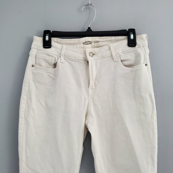 Old Navy White Rockstar Super Skinny Jeans 6L - Picture 3 of 6